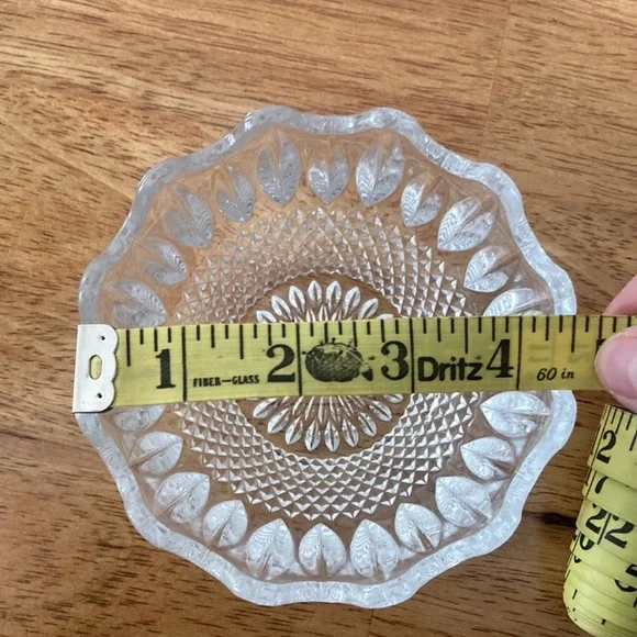 Crystal bowl/candle holder/lamp base - Picture 3 of 4